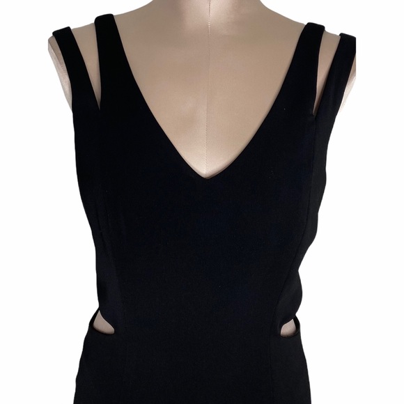 Jay Godfrey Black Cutout Mini Cocktail Dress Sz 8 - Picture 2 of 9
